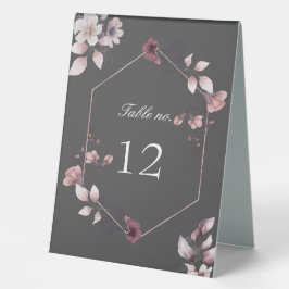 Plaque De Table tableau mariage floral de chute lunaire