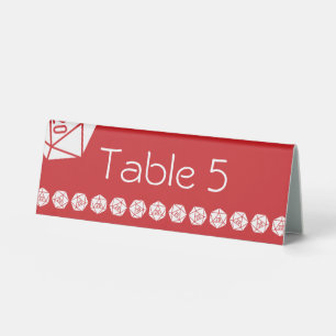 Plaque De Table Tabletop Chic en Cerise Présentoir de Table