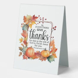 Plaque De Table Tente de table d'action de grâce