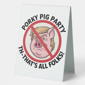 Plaque De Table The Final Snort: Ending the Political Monopoly