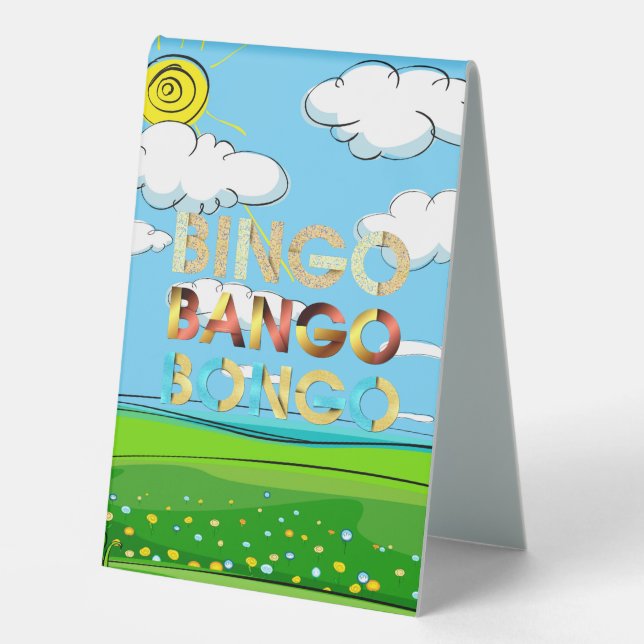 Plaque De Table TOP Bingo Bango Bongo (Recto)
