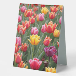 Plaque De Table Tulipes néerlandaises