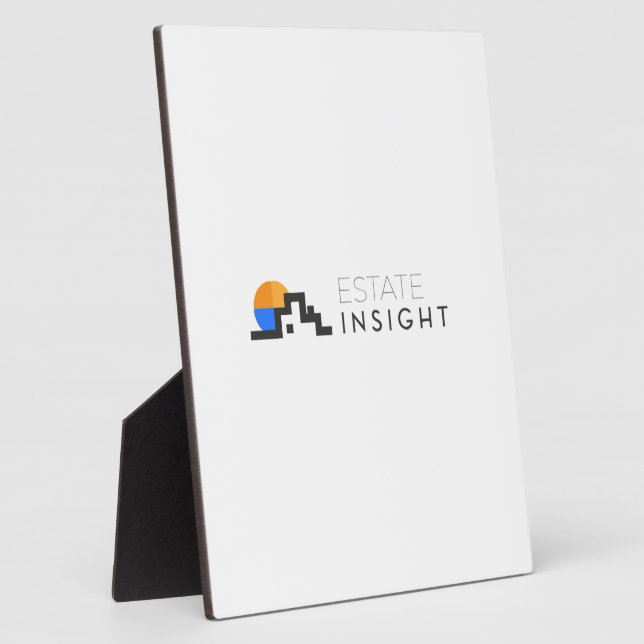 Plaque de table verticale avec Easel (Côté)