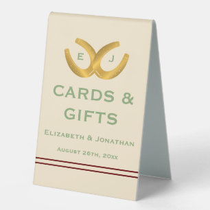 Plaque De Table Western Horseshoe Mariage