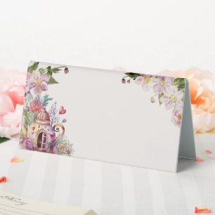 Plaque De Table WhimssFleur sauvage Fairytale Tea Party