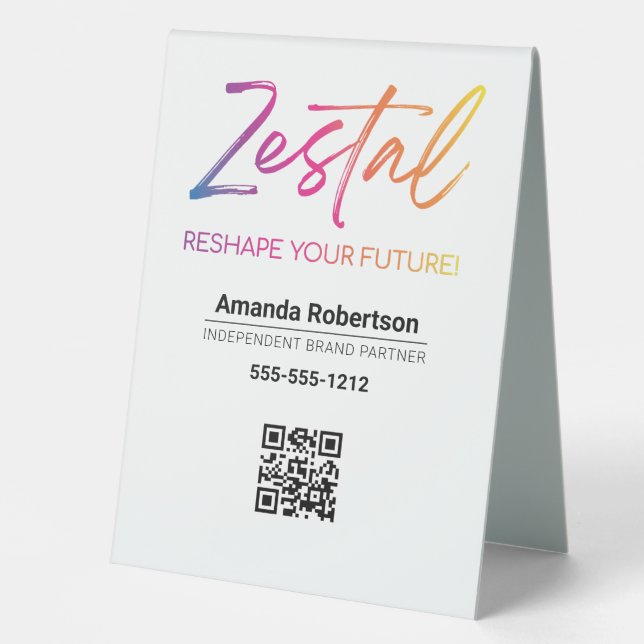 Plaque De Table Zestal (Recto)