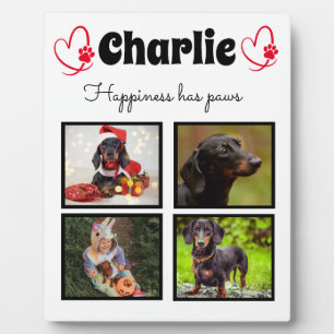 Plaque de tableau de collage de chien personnalisé