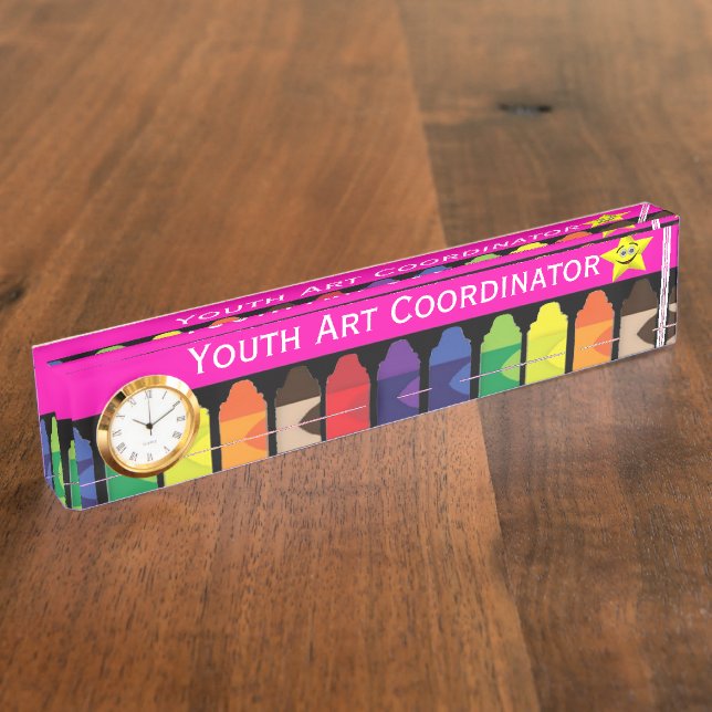 Plaque d'identification de bureau de crayons avec (Taille)