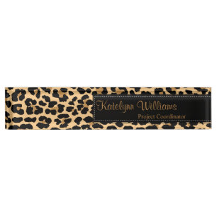 Plaque d'identification de bureau de monogramme