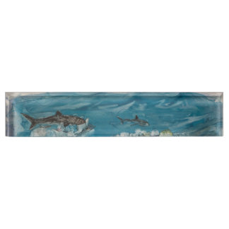 Plaque d'identification de bureau de récif