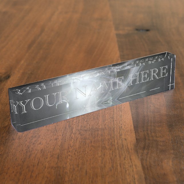 Plaque d'identification de fractale de Blackhole (Taille)