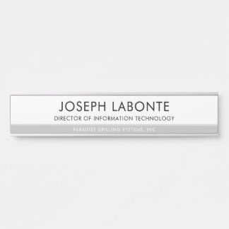 Plaque d'identification de la paroi personnalisée 