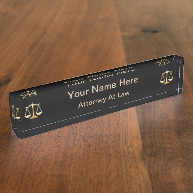 Plaque d'identification de mandataire simple de (Taille)