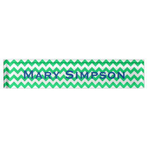 Plaque d'identification d'impression vert et blanc