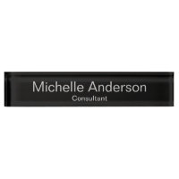 Plaque d'identification du bureau du consultant en