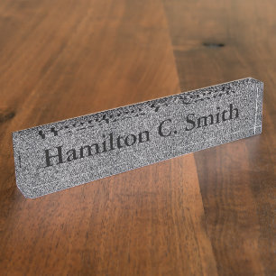 Plaque d'identification du bureau - HAMbyWhiteGlov