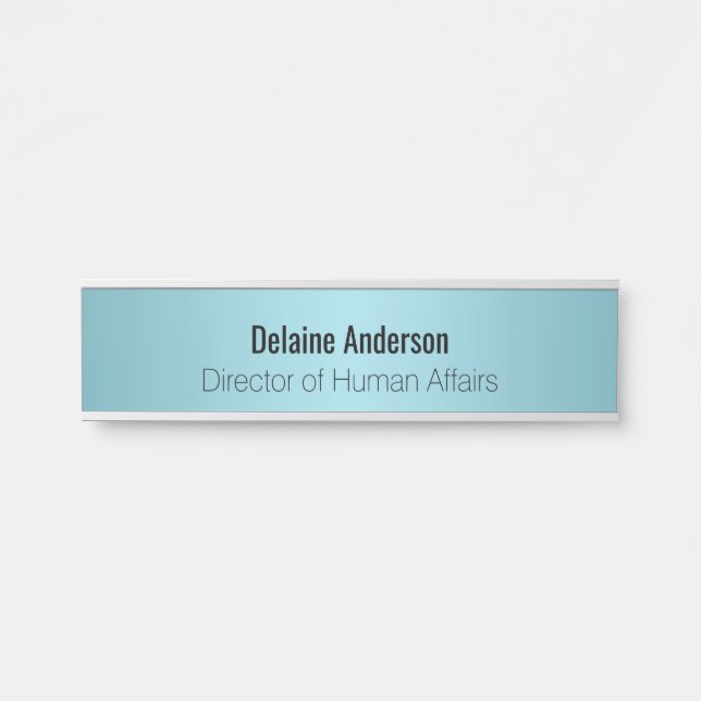 Plaque d'identification personnalisée métallique (Devant)