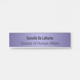 Plaque d'identification personnalisée métallique