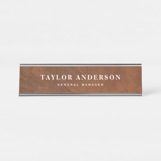 Plaque d'identification personnalisée par arrière (Devant)