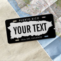 Carte Porto Rico personnalisée