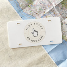Plaque de licence - Personnalisée (ajouter image/t