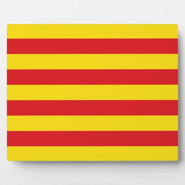 Plaque Drapeau Catalogne (Devant)