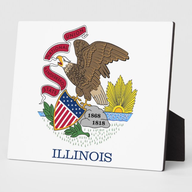 Plaque du drapeau de l'Illinois (Côté)