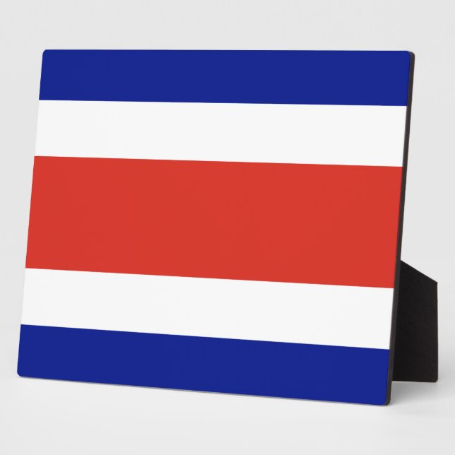 Plaque du drapeau du Costa Rica (Côté)