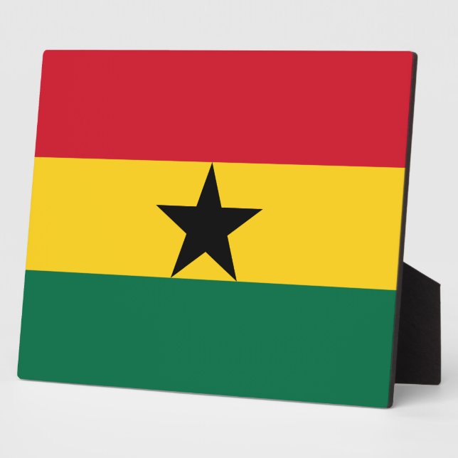 Plaque du drapeau du Ghana (Côté)