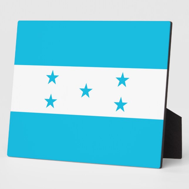 Plaque du Drapeau du Honduras (Côté)