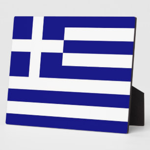 Plaque du drapeau grec