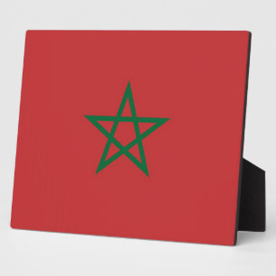 Plaque du drapeau marocain