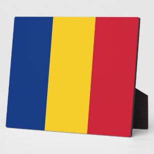 Plaque du drapeau roumain