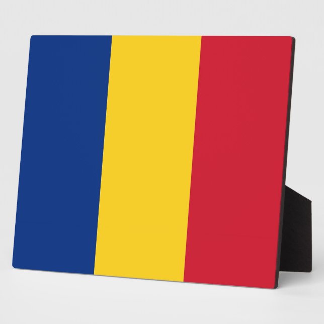 Plaque du drapeau roumain (Côté)