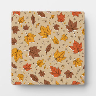 Plaque Feuilles d'automne