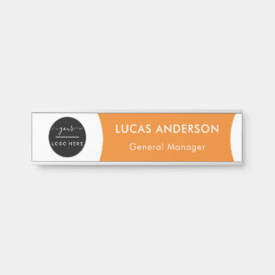 Plaque interchangeable de nom de porte de bureau a