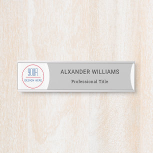 Plaque interchangeable de nom de porte de bureau a