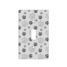 Empreinte de patte de chats gris Motif