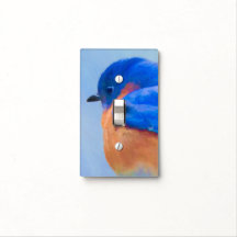 Peinture Bluebird - Art original pour oiseaux