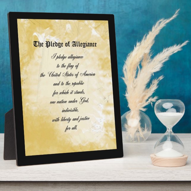 Plaque - Le serment d'allégeance (Côté)