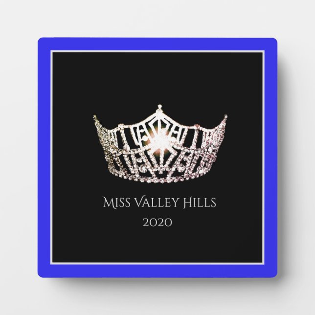 Plaque Miss America Silver Crown Awards (Devant)