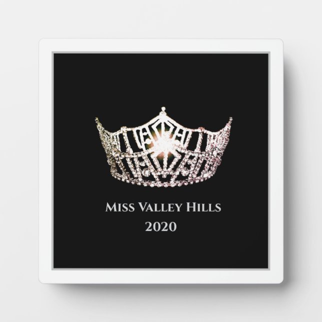 Plaque Miss America Silver Crown Awards (Devant)