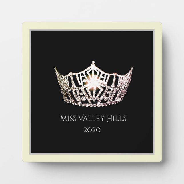 Plaque Miss America Silver Crown Awards (Devant)