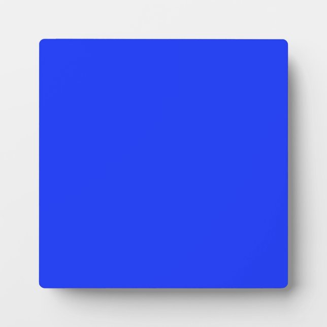 Plaque mit hellblauem Neon Hintergrund Fotoplatte (Vorderseite)