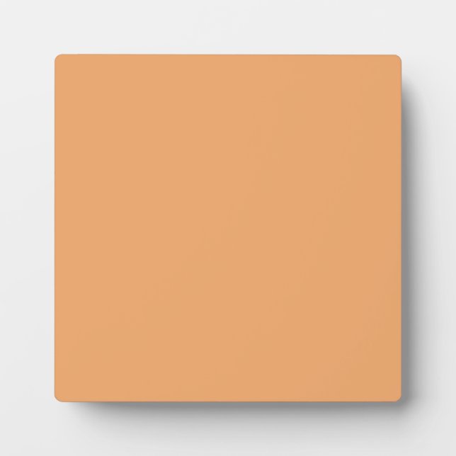 Plaque mit pastellfarbenem orangefarbenem Hintergr Fotoplatte (Vorderseite)