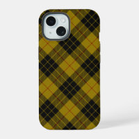 Plaque noire jaune tartan MacLeod