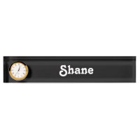 Plaque nominative de bureau Shane