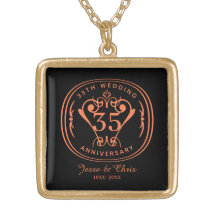 Collier du 35e anniversaire du Mariage