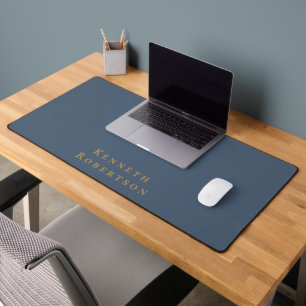 Plaque Personnalisée Nom Ardoise Bleu Laiton Minim