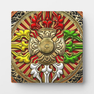 Plaque Photo [100] Tibétain Double Dorje Mandala